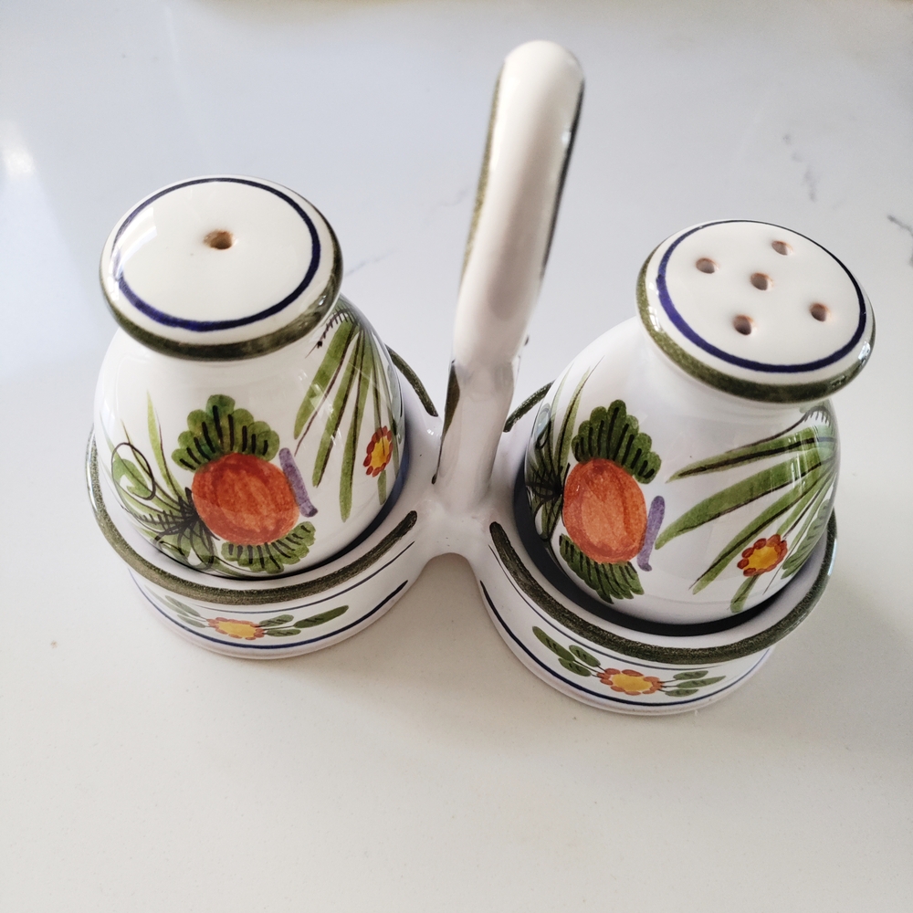 Hand-Painted Ceramic Salt and Pepper Shaker Set